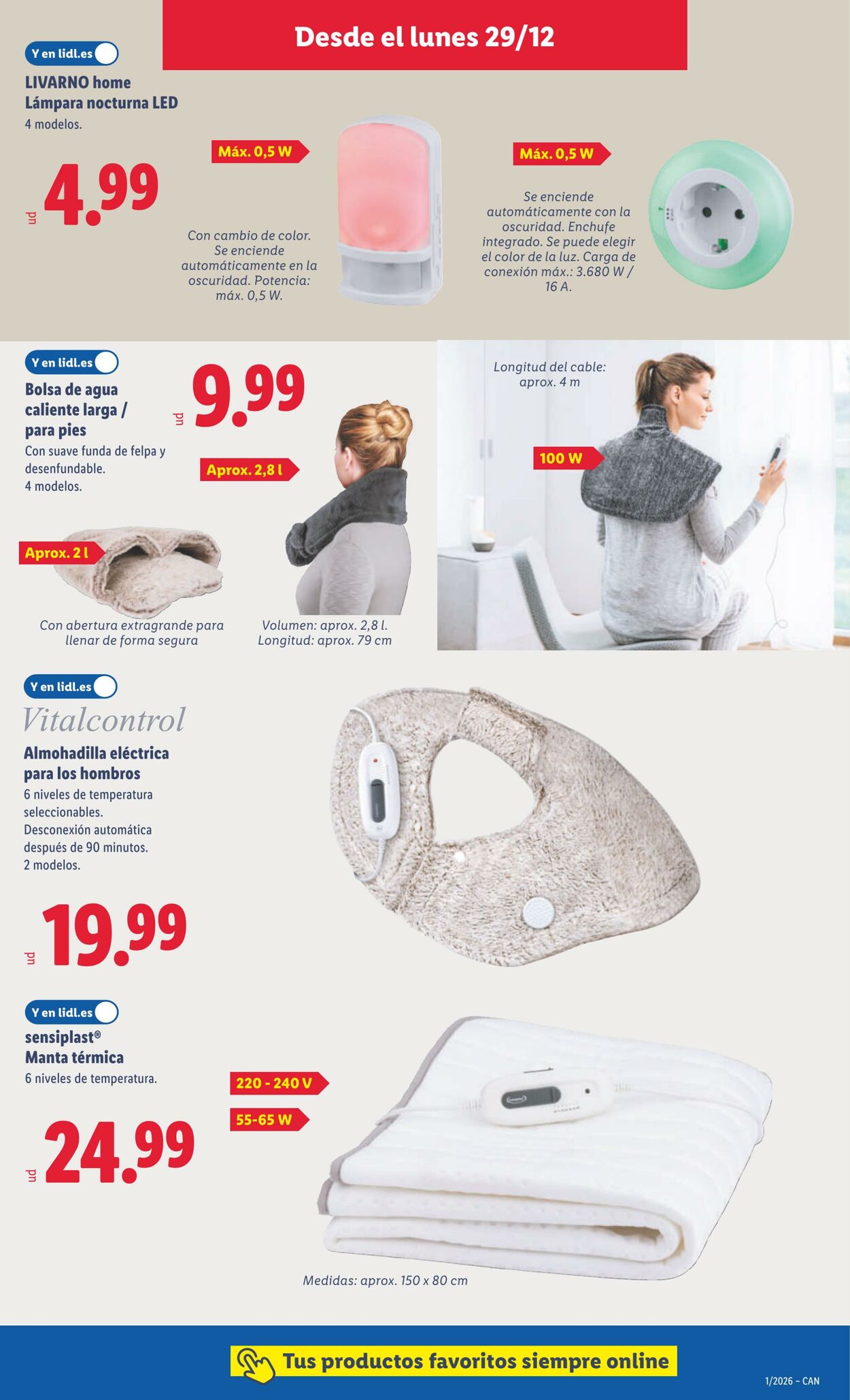 Folleto Lidl 29.12.2025 - 04.01.2026