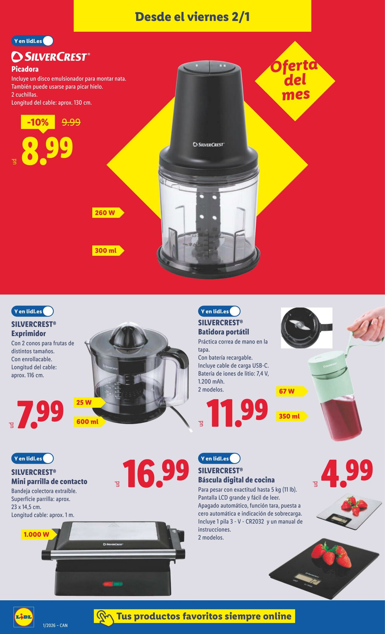 Folleto Lidl 29.12.2025 - 04.01.2026