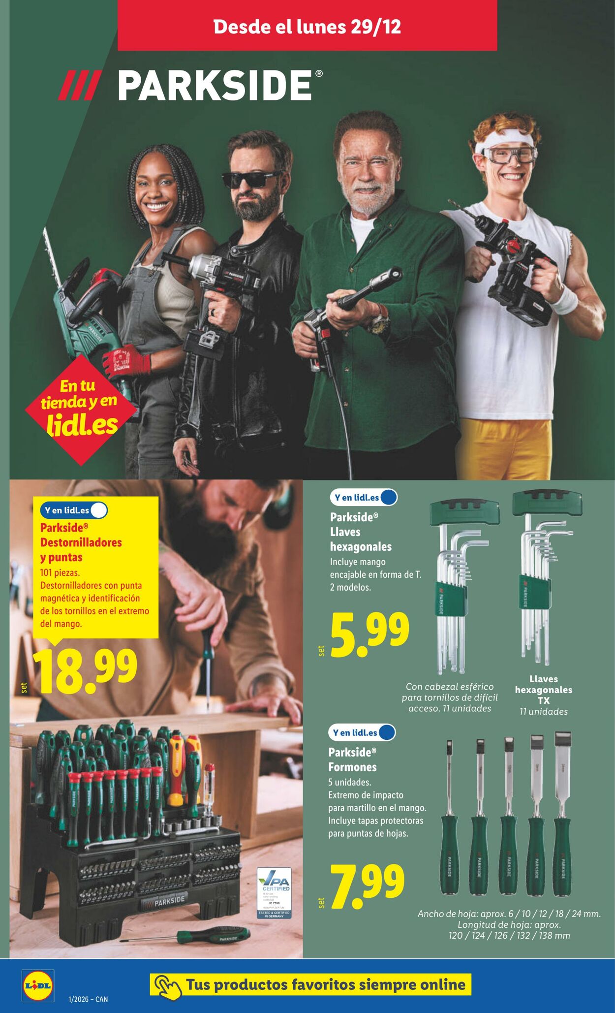 Folleto Lidl 29.12.2025 - 04.01.2026