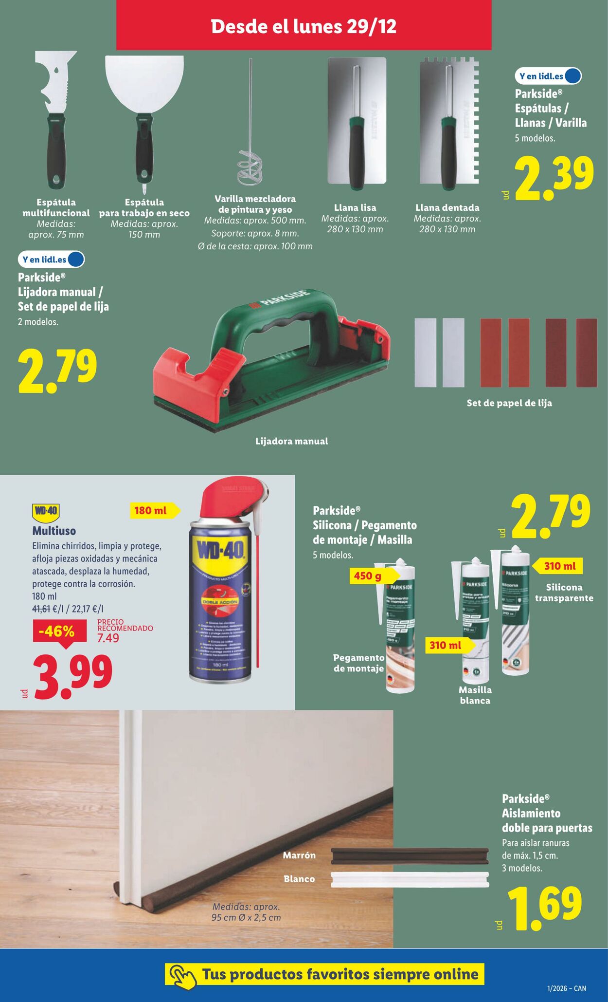 Folleto Lidl 29.12.2025 - 04.01.2026