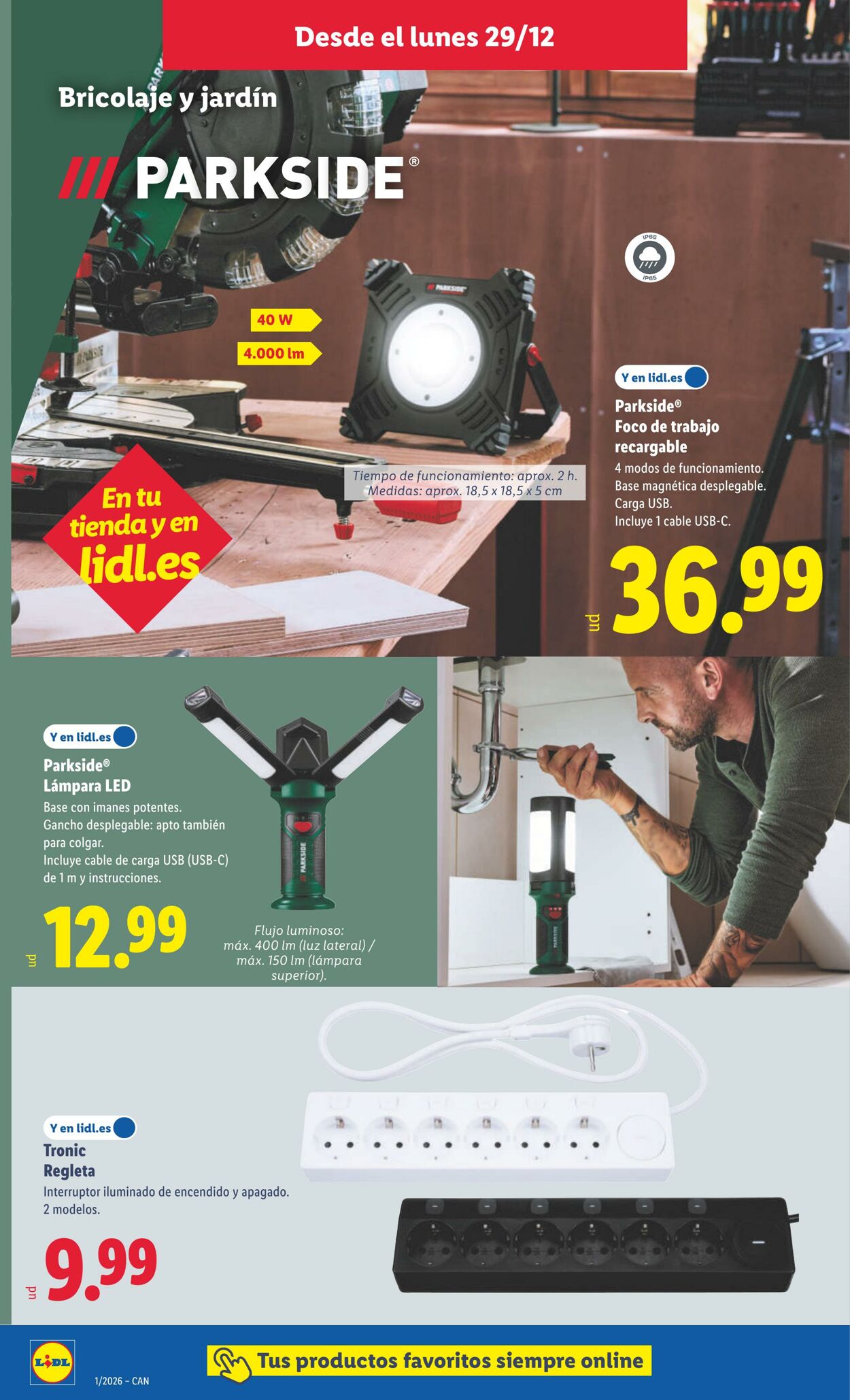 Folleto Lidl 29.12.2025 - 04.01.2026