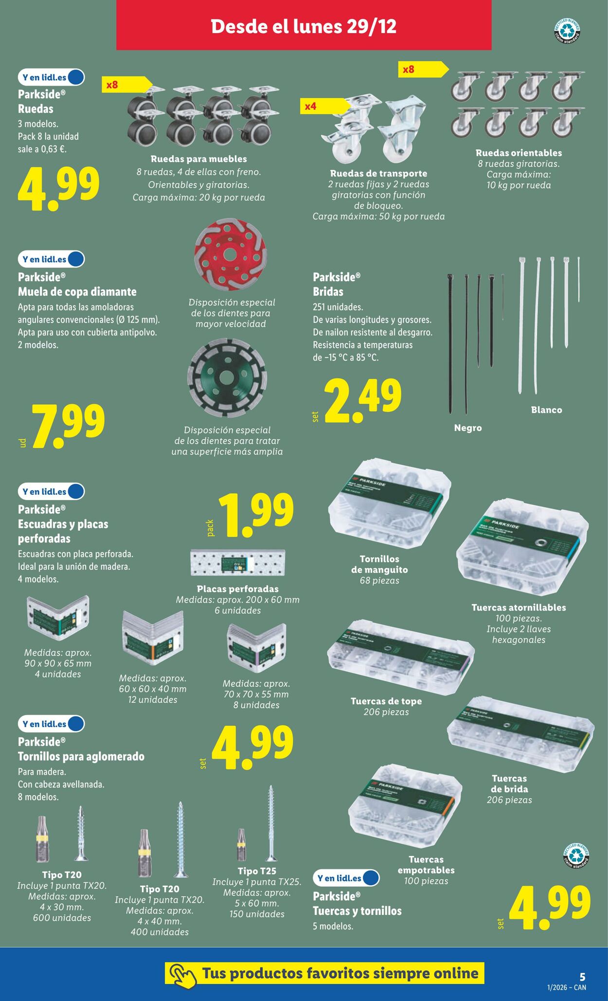 Folleto Lidl 29.12.2025 - 04.01.2026