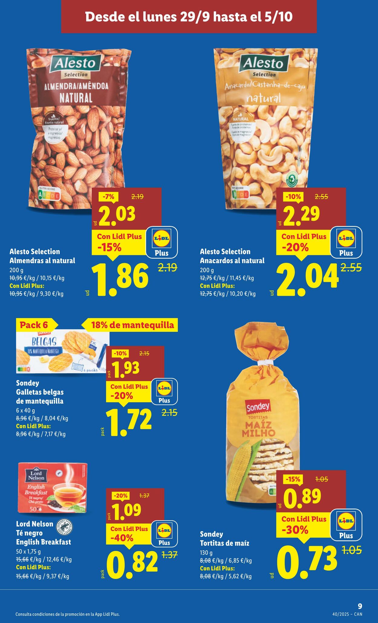 Folleto Lidl 29.09.2025 - 05.10.2025