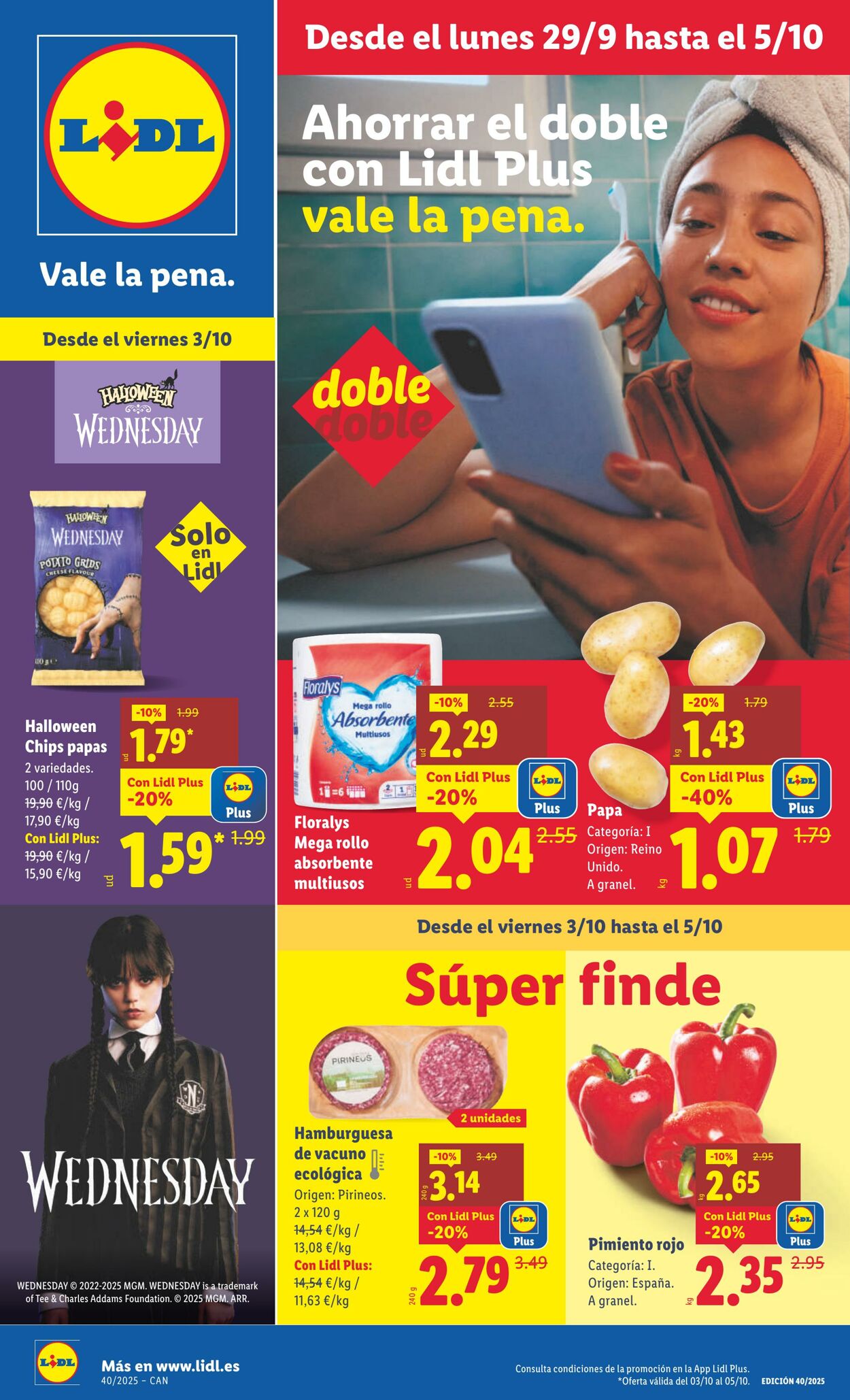 Folleto Lidl 29.09.2025 - 05.10.2025