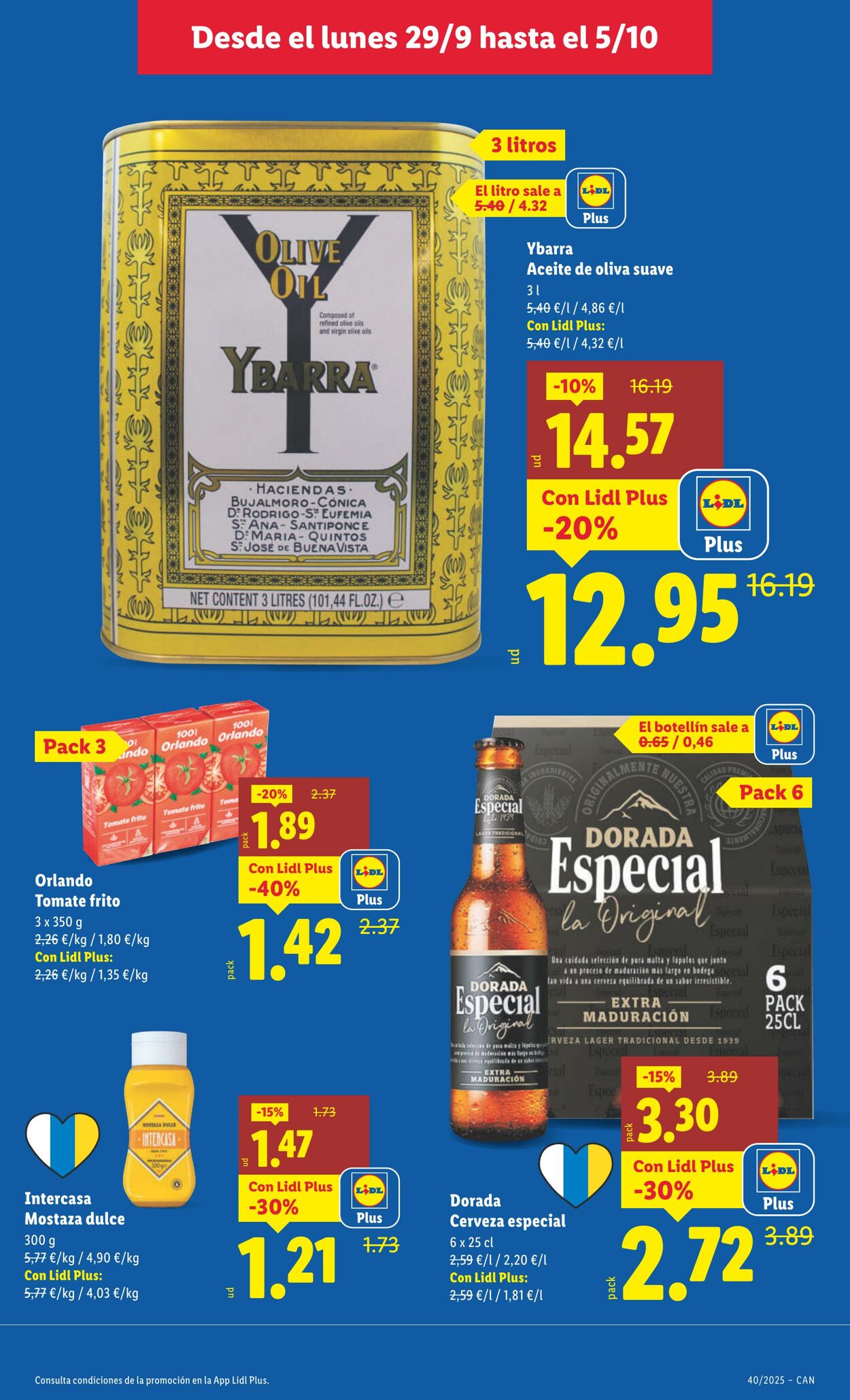 Folleto Lidl 29.09.2025 - 05.10.2025