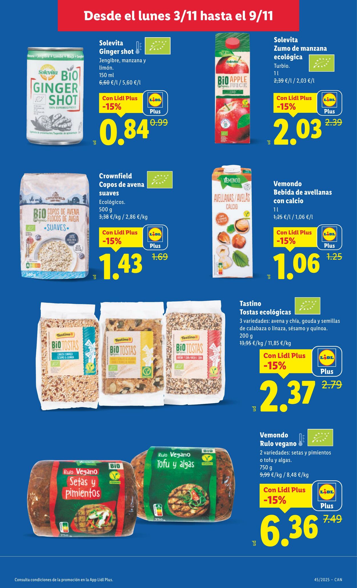 Folleto Lidl 03.11.2025 - 09.11.2025