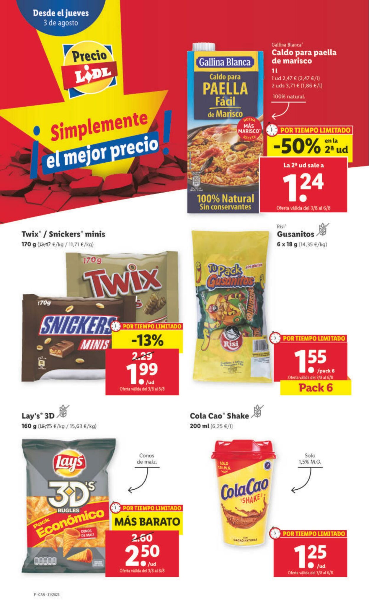 Folleto Lidl 03.08.2023 - 09.08.2023