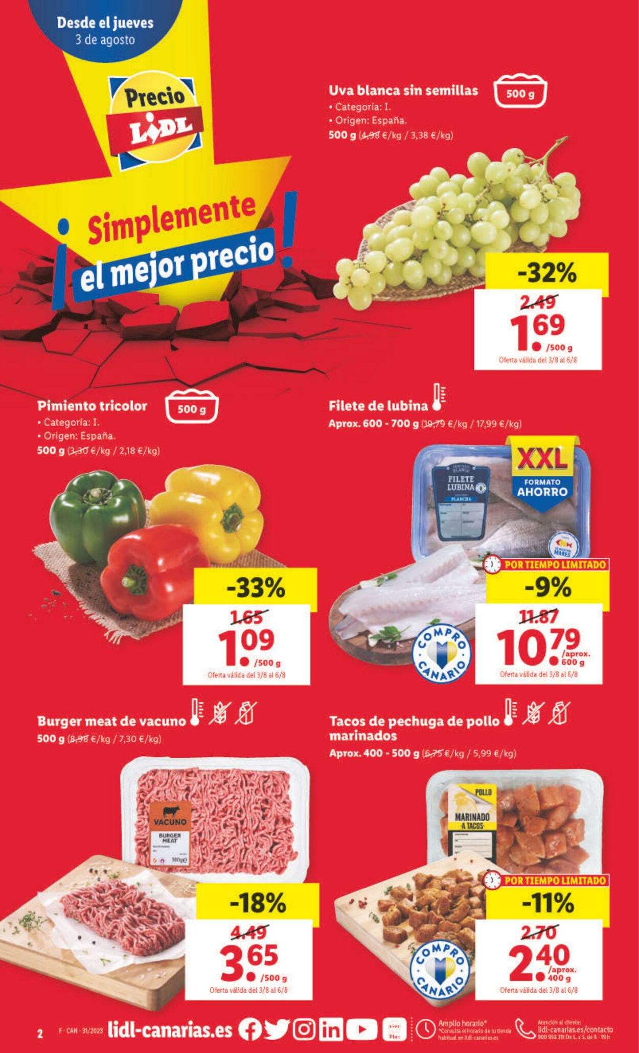 Folleto Lidl 03.08.2023 - 09.08.2023