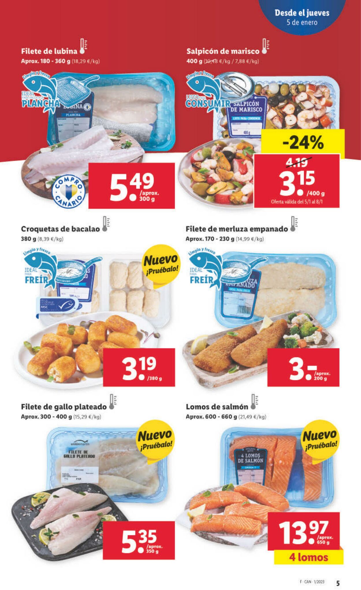 Folleto Lidl 05.01.2023 - 11.01.2023