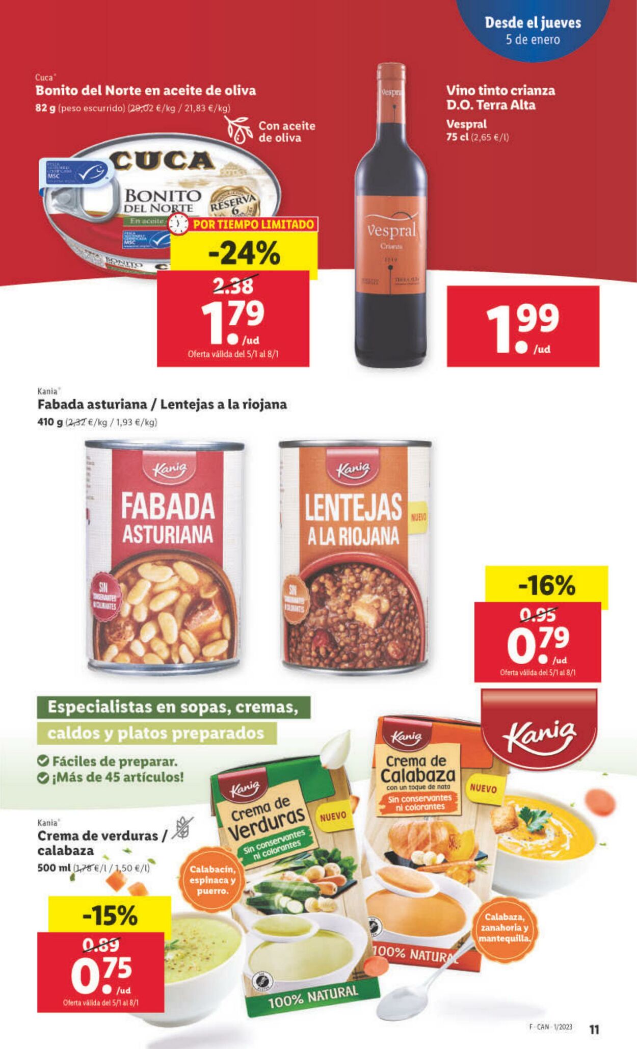 Folleto Lidl 05.01.2023 - 11.01.2023