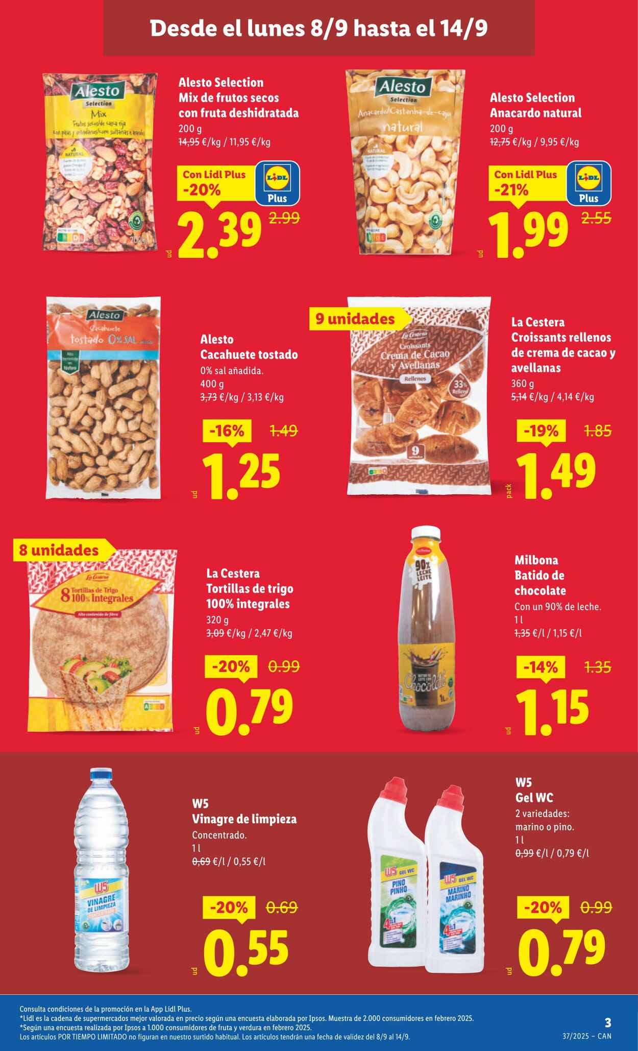 Folleto Lidl 08.09.2025 - 14.09.2025