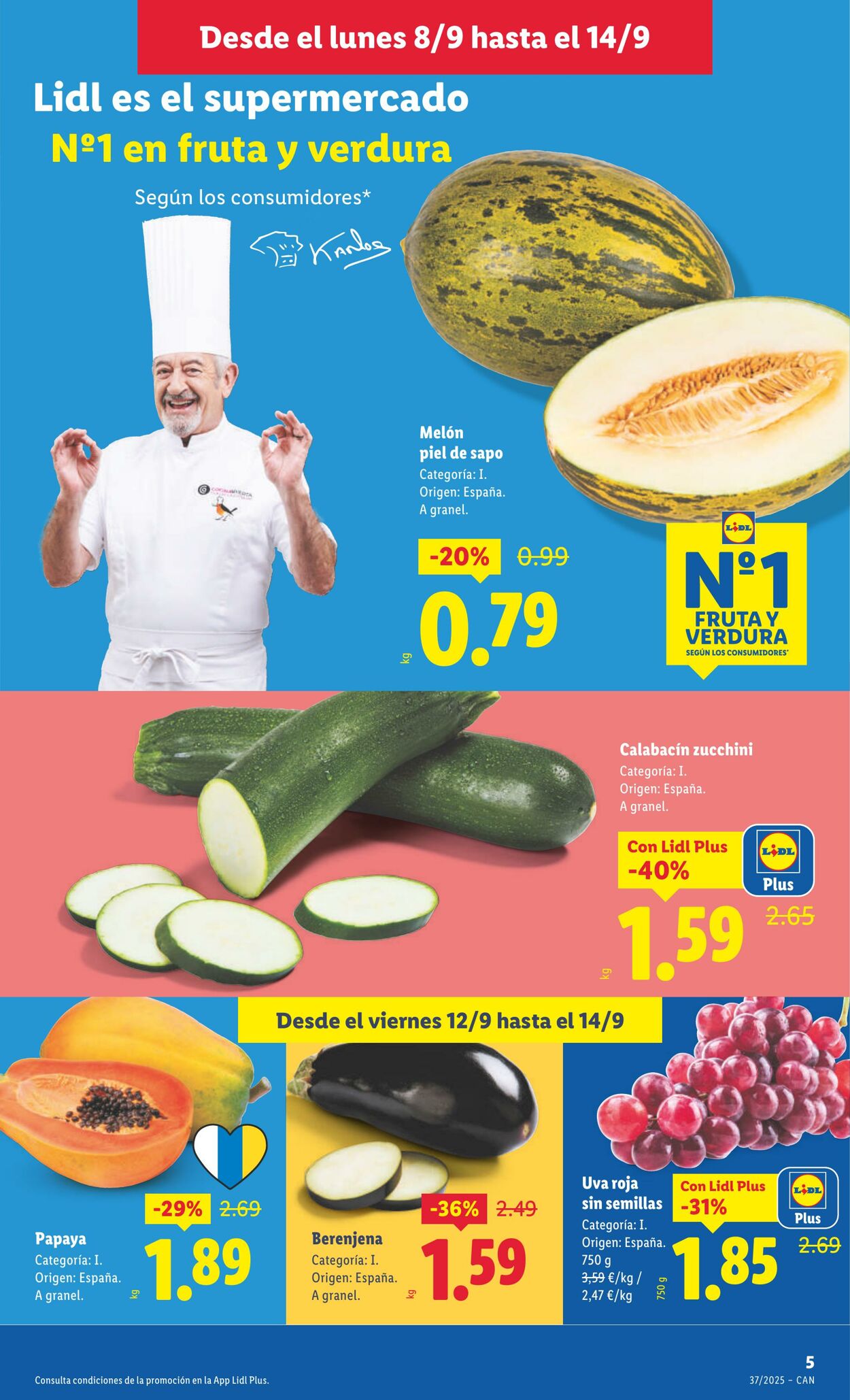Folleto Lidl 08.09.2025 - 14.09.2025