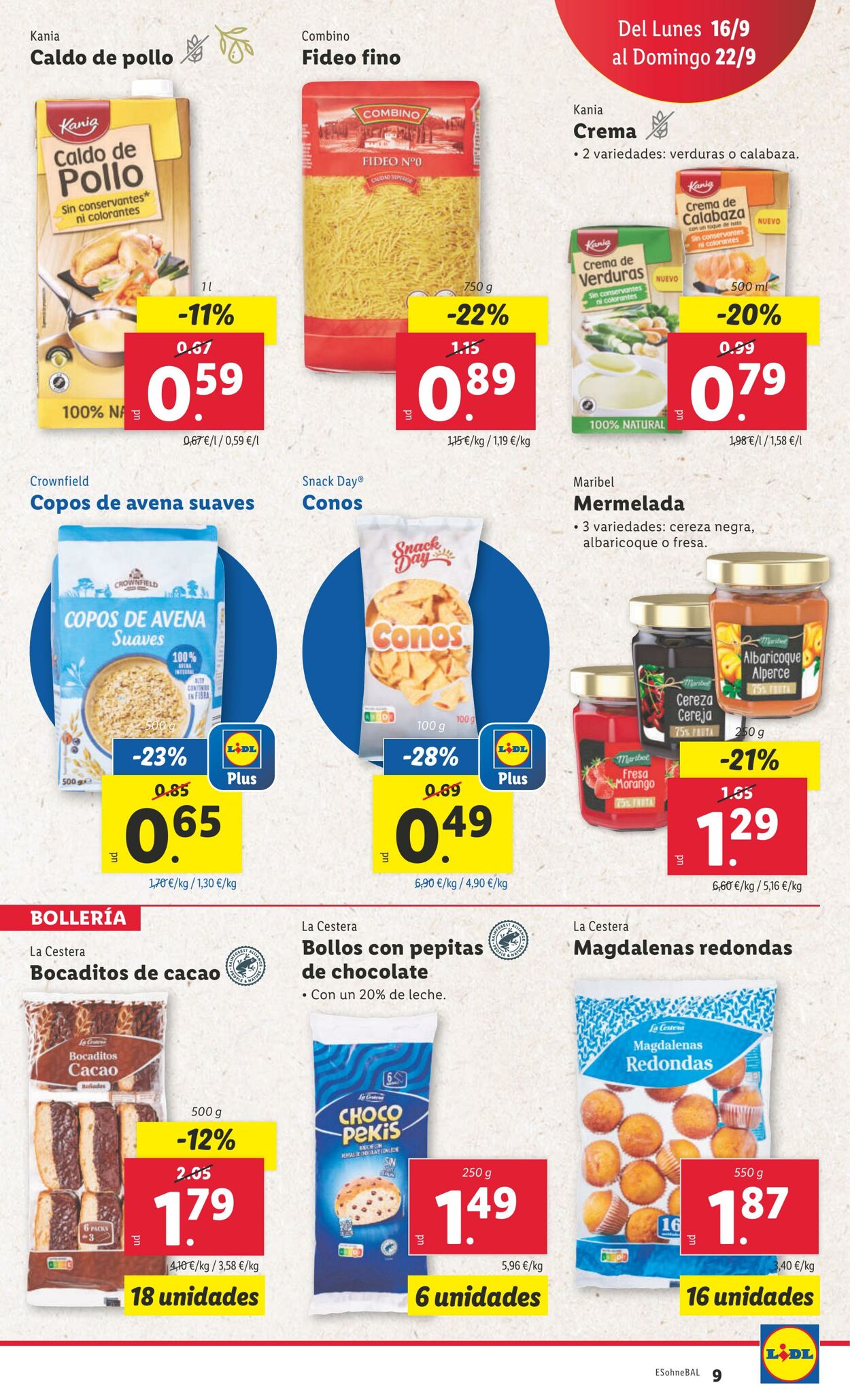 Folleto Lidl 16.09.2024 - 22.09.2024