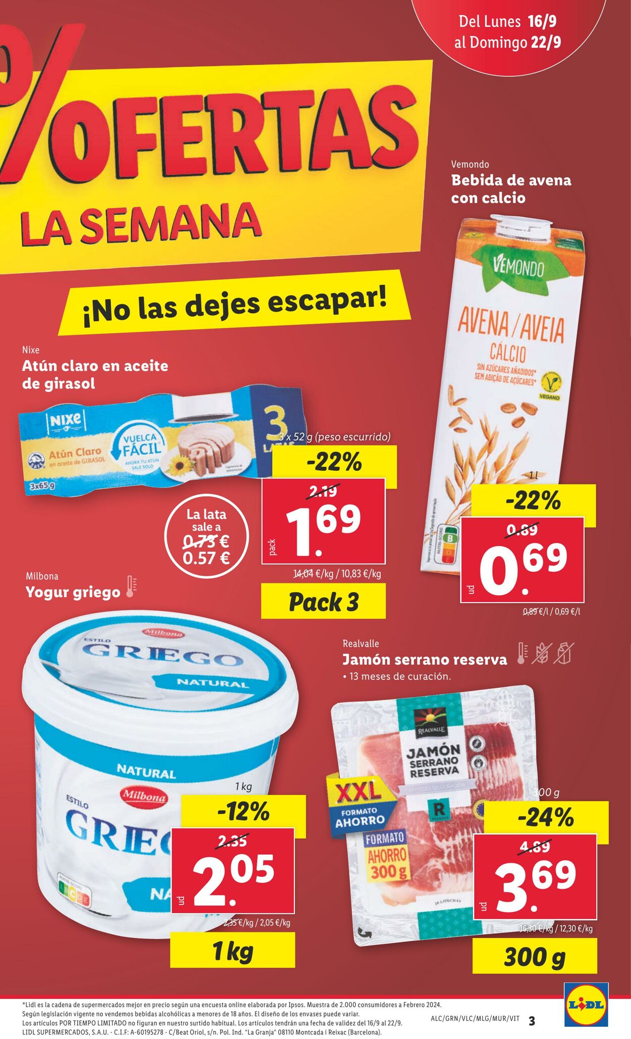 Folleto Lidl 16.09.2024 - 22.09.2024