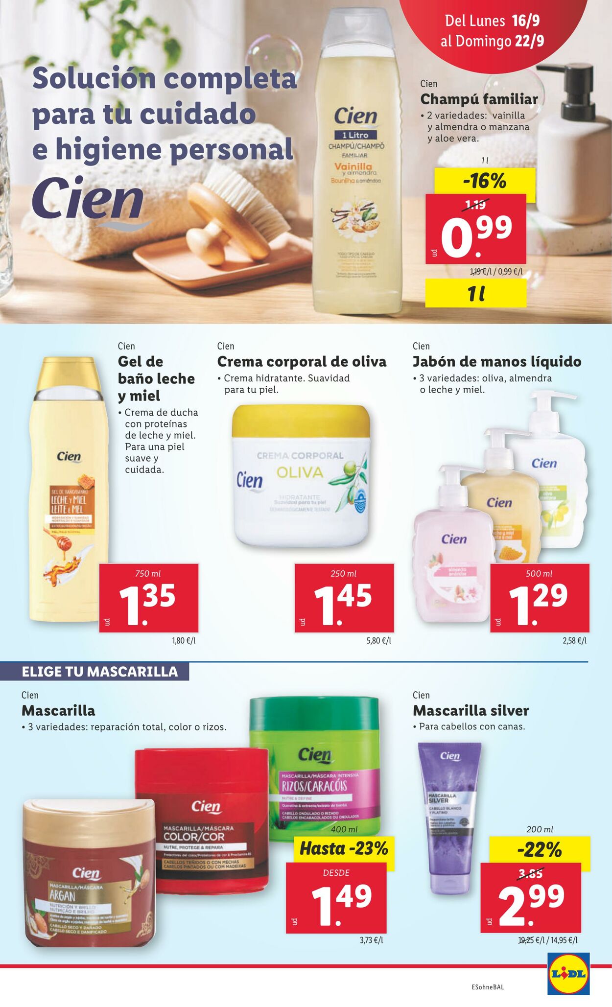 Folleto Lidl 16.09.2024 - 22.09.2024