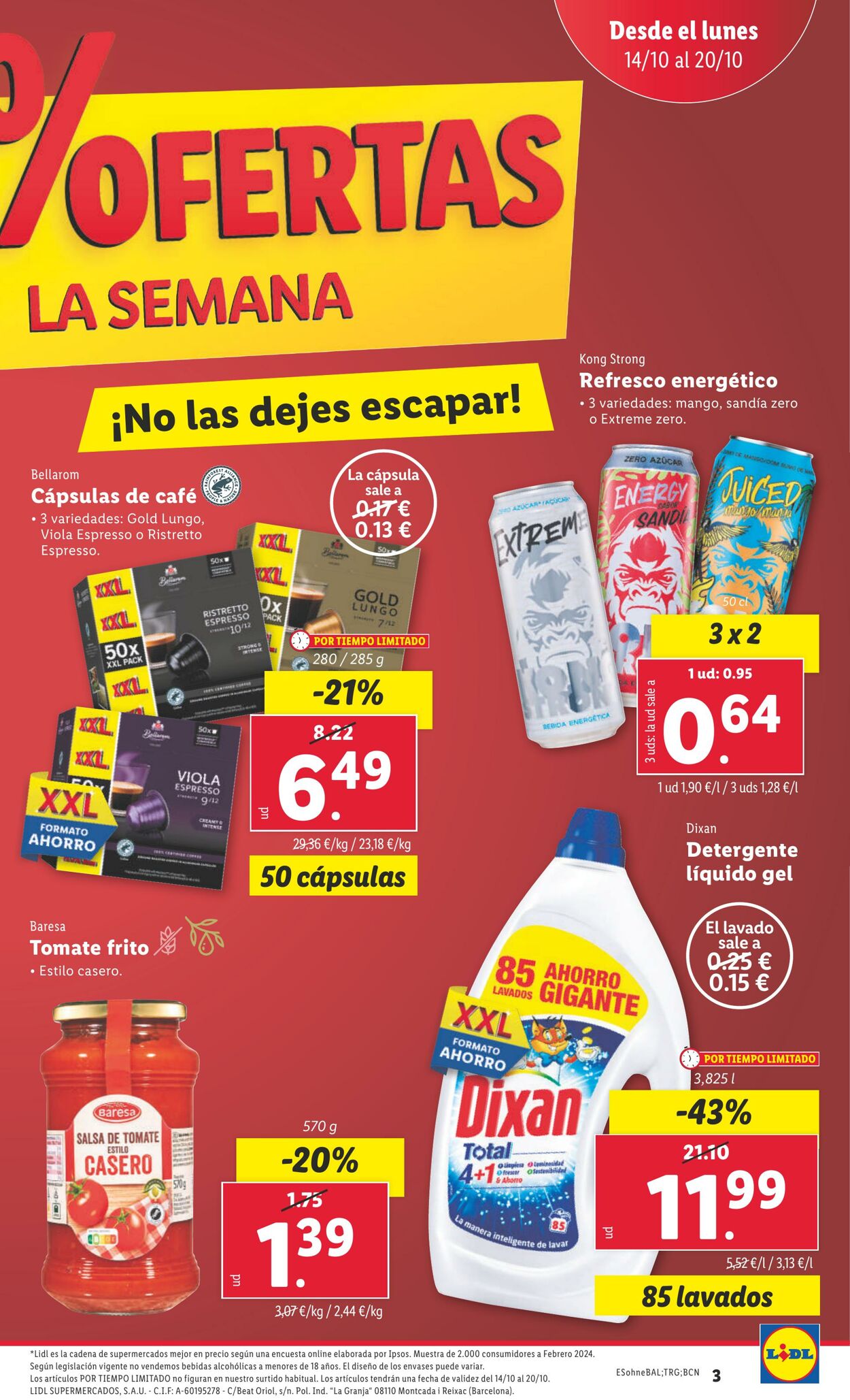 Folleto Lidl 14.10.2024 - 20.10.2024