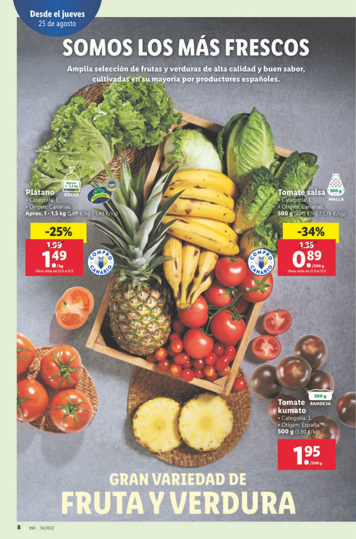 Folleto Lidl 25.08.2022 - 31.08.2022