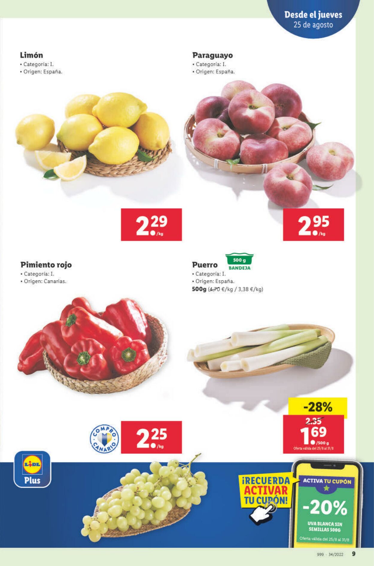 Folleto Lidl 25.08.2022 - 31.08.2022