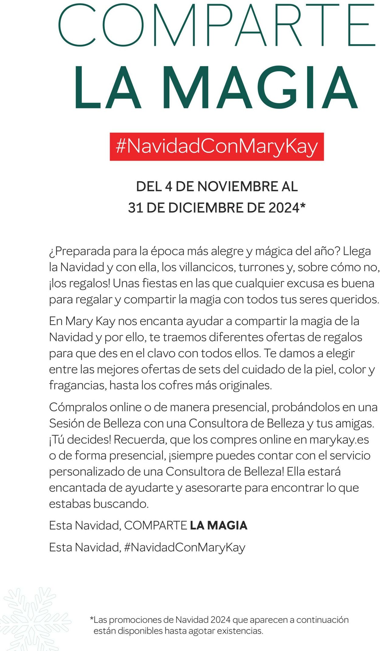 Folleto Mary Kay 04.11.2024 - 24.12.2024