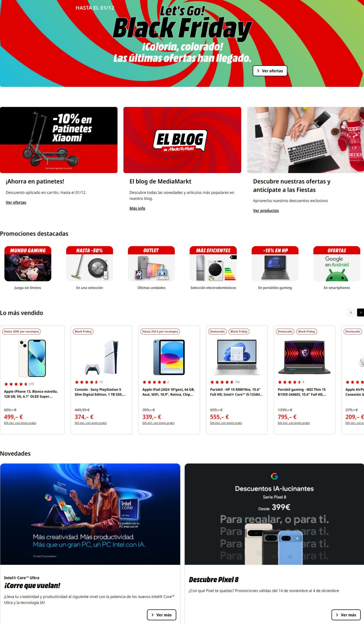 Folleto Media Markt 25.11.2024 - 01.12.2024