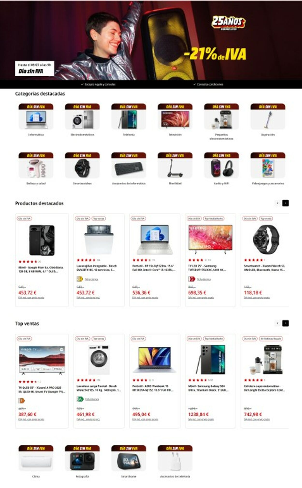 Folleto Media Markt 08.07.2024 - 22.07.2024