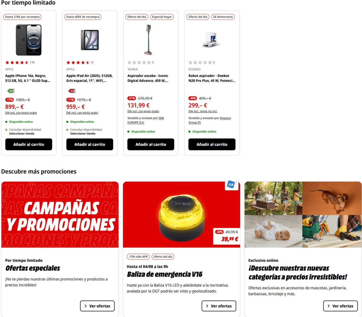 Folleto Media Markt 28.07.2025 - 10.08.2025