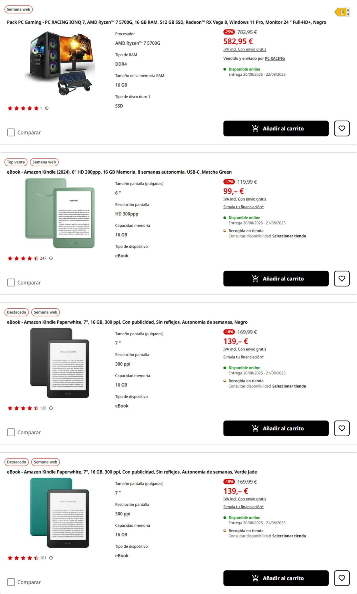 Folleto Media Markt 18.08.2025 - 24.08.2025