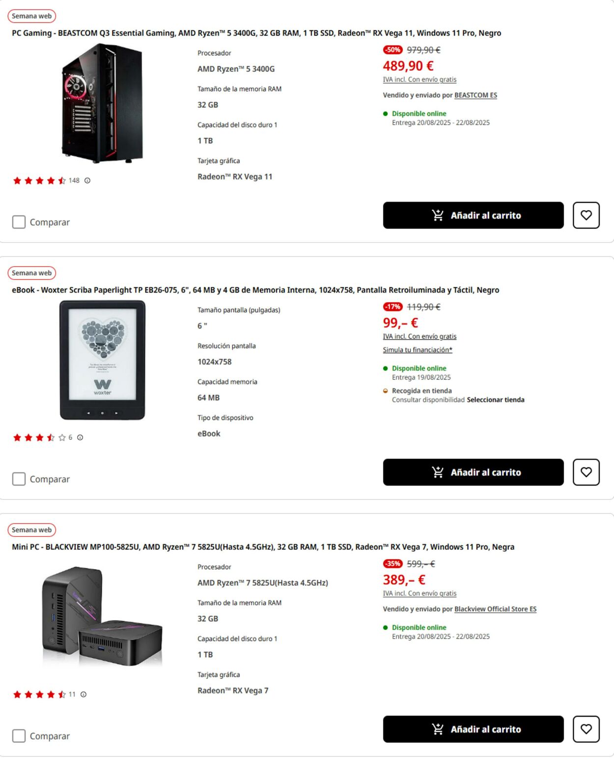 Folleto Media Markt 18.08.2025 - 24.08.2025