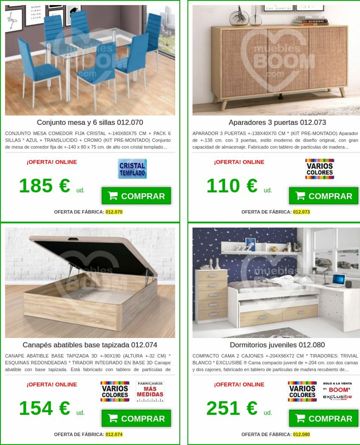 Folleto Muebles boom 16.08.2023 - 31.08.2023