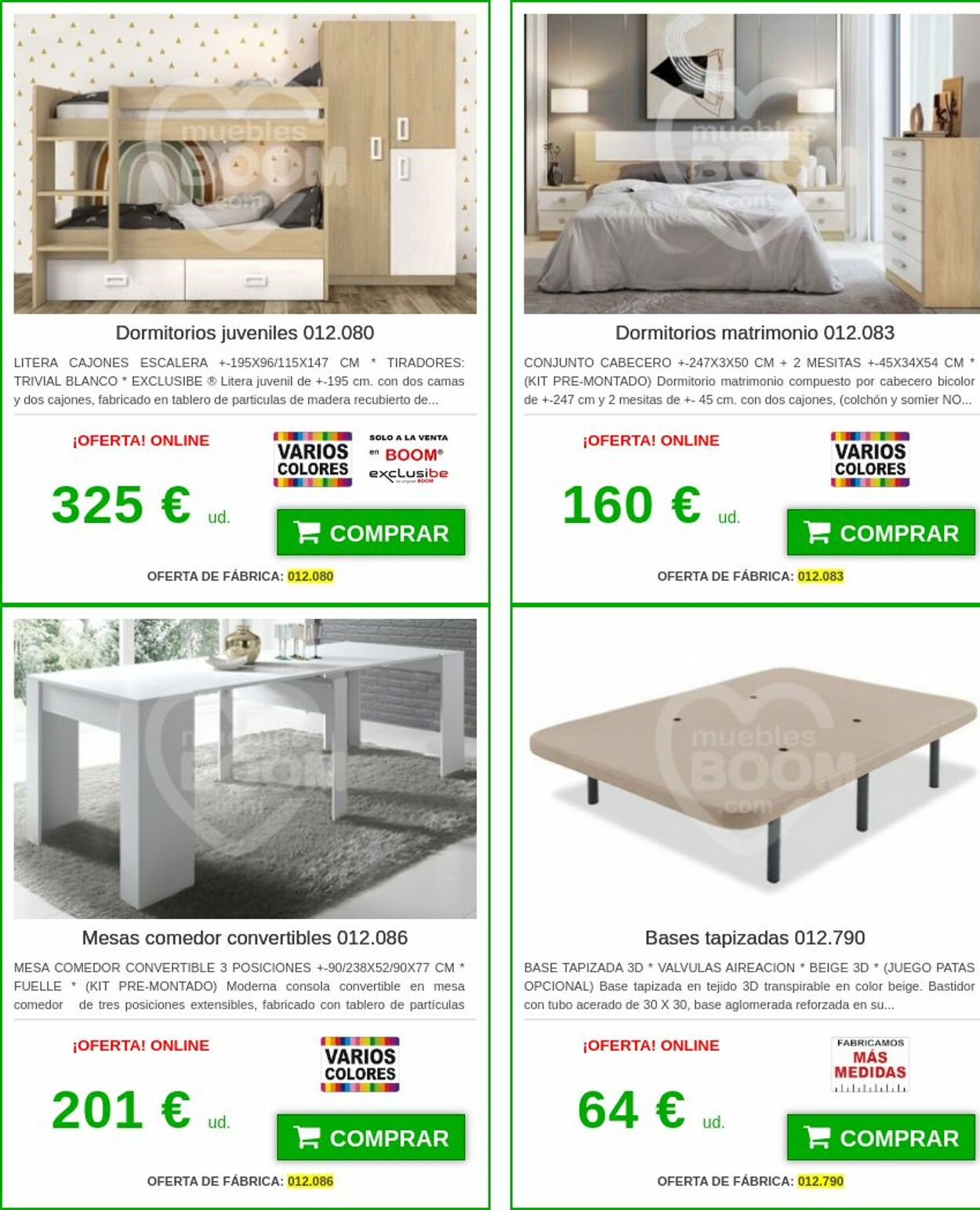 Folleto Muebles boom 16.08.2023 - 31.08.2023