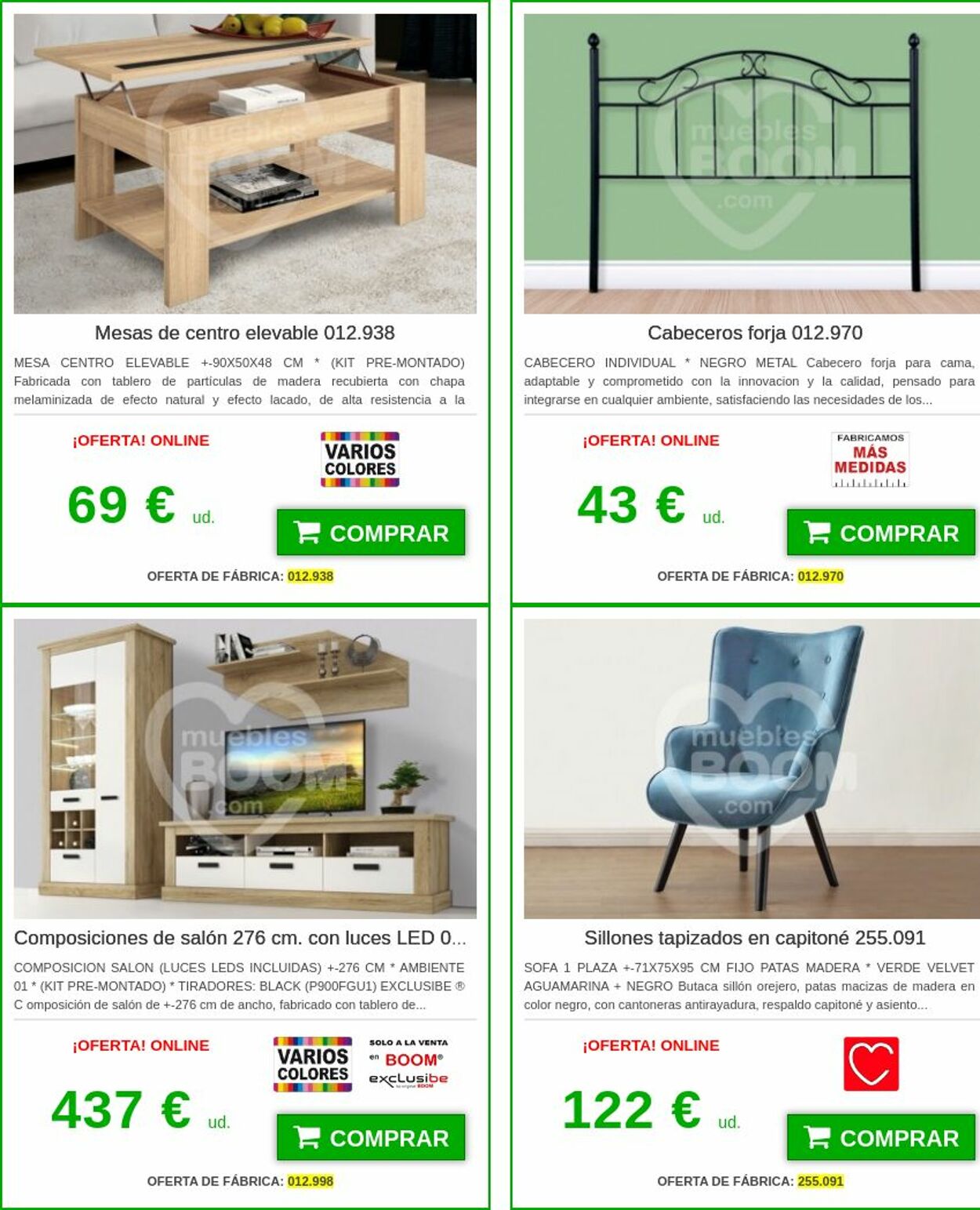 Folleto Muebles boom 16.08.2023 - 31.08.2023