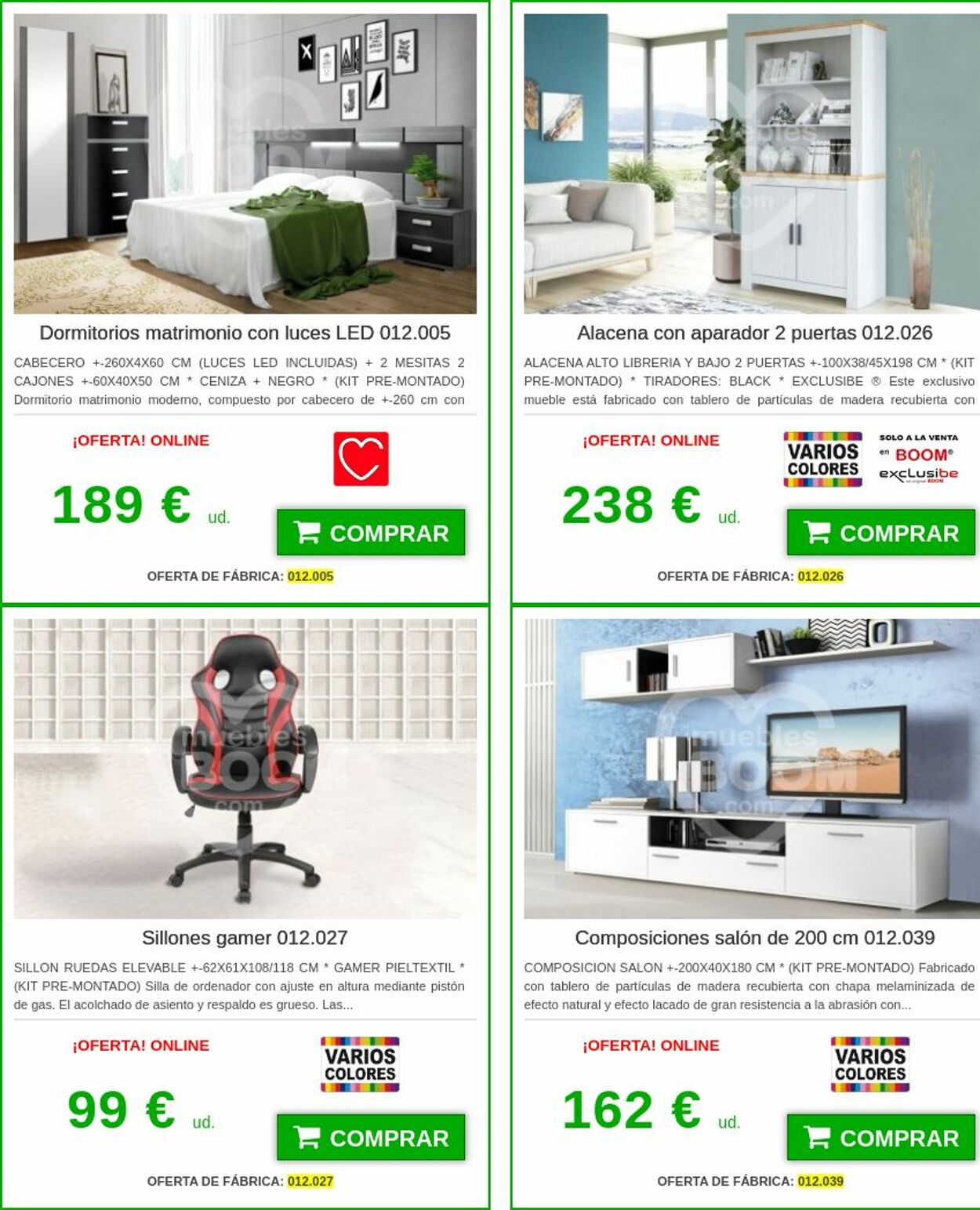 Folleto Muebles boom 16.08.2023 - 31.08.2023