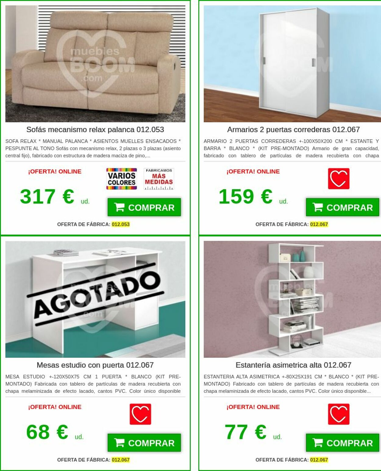 Folleto Muebles boom 16.08.2023 - 31.08.2023