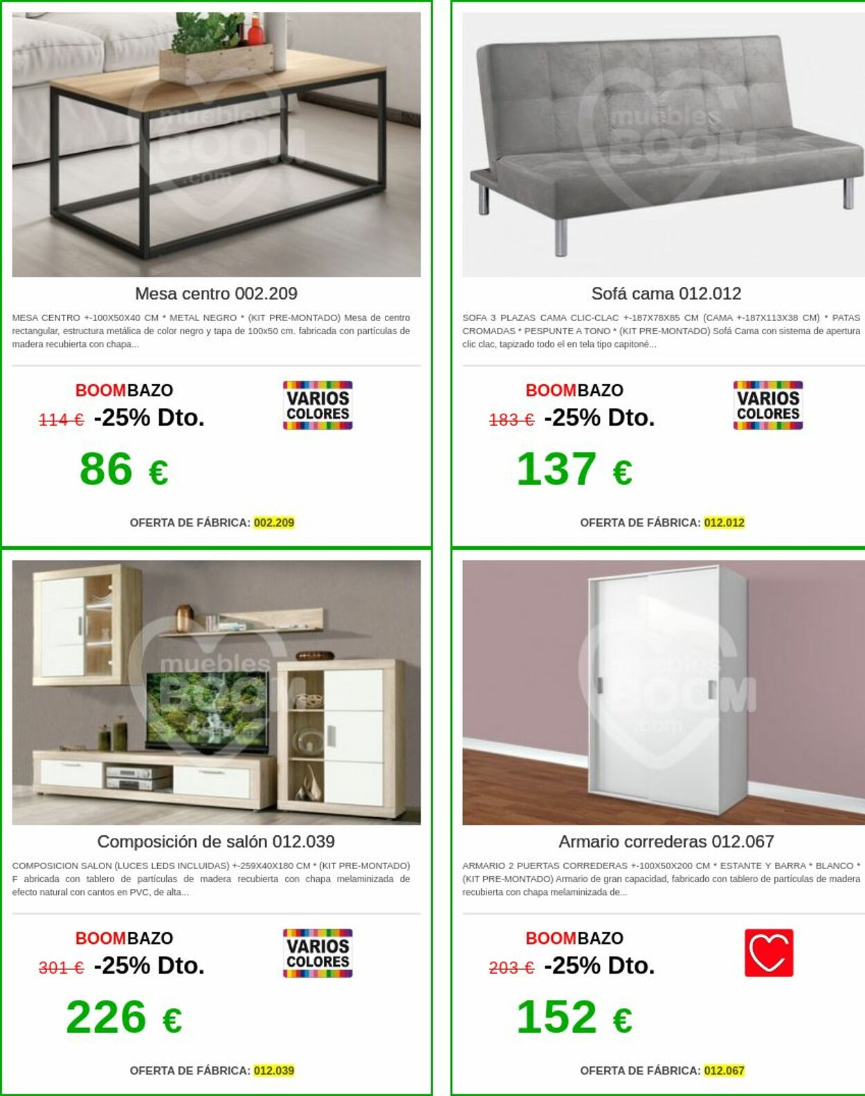 Folleto Muebles boom 04.11.2024 - 13.11.2024