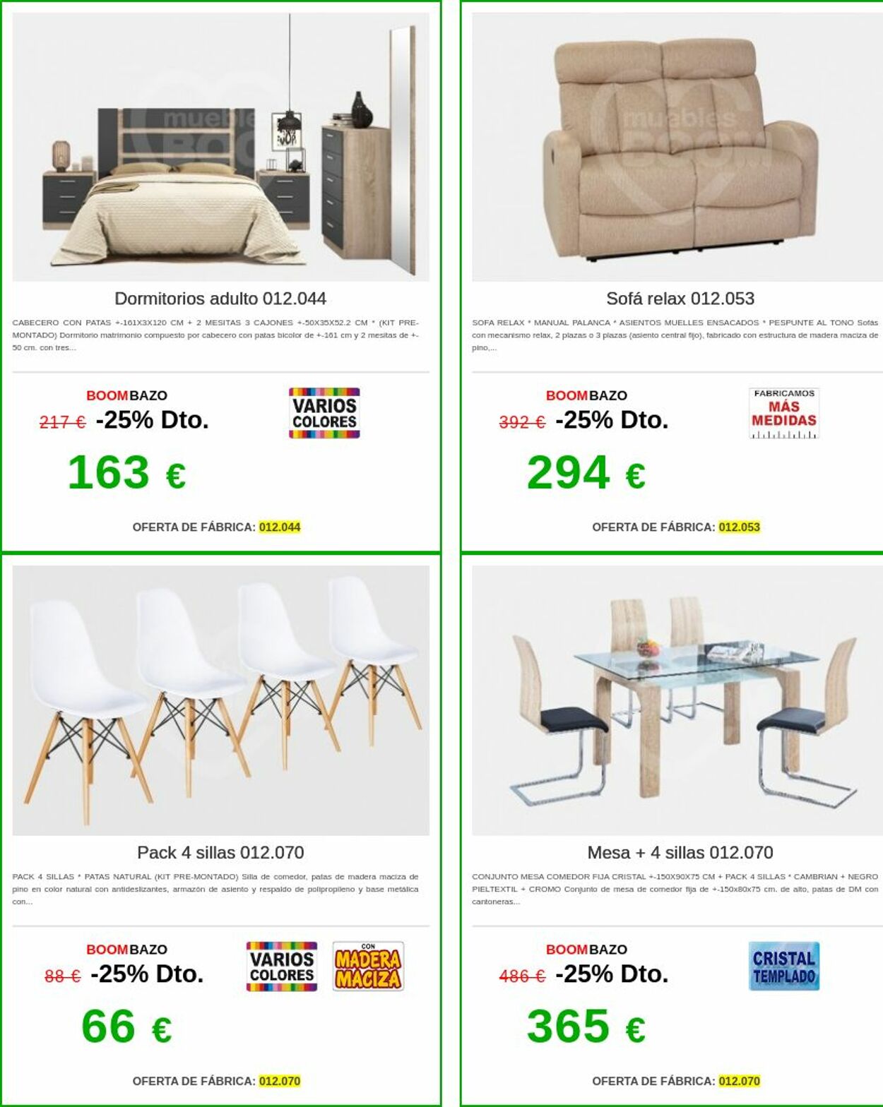 Folleto Muebles boom 30.12.2024 - 08.01.2025