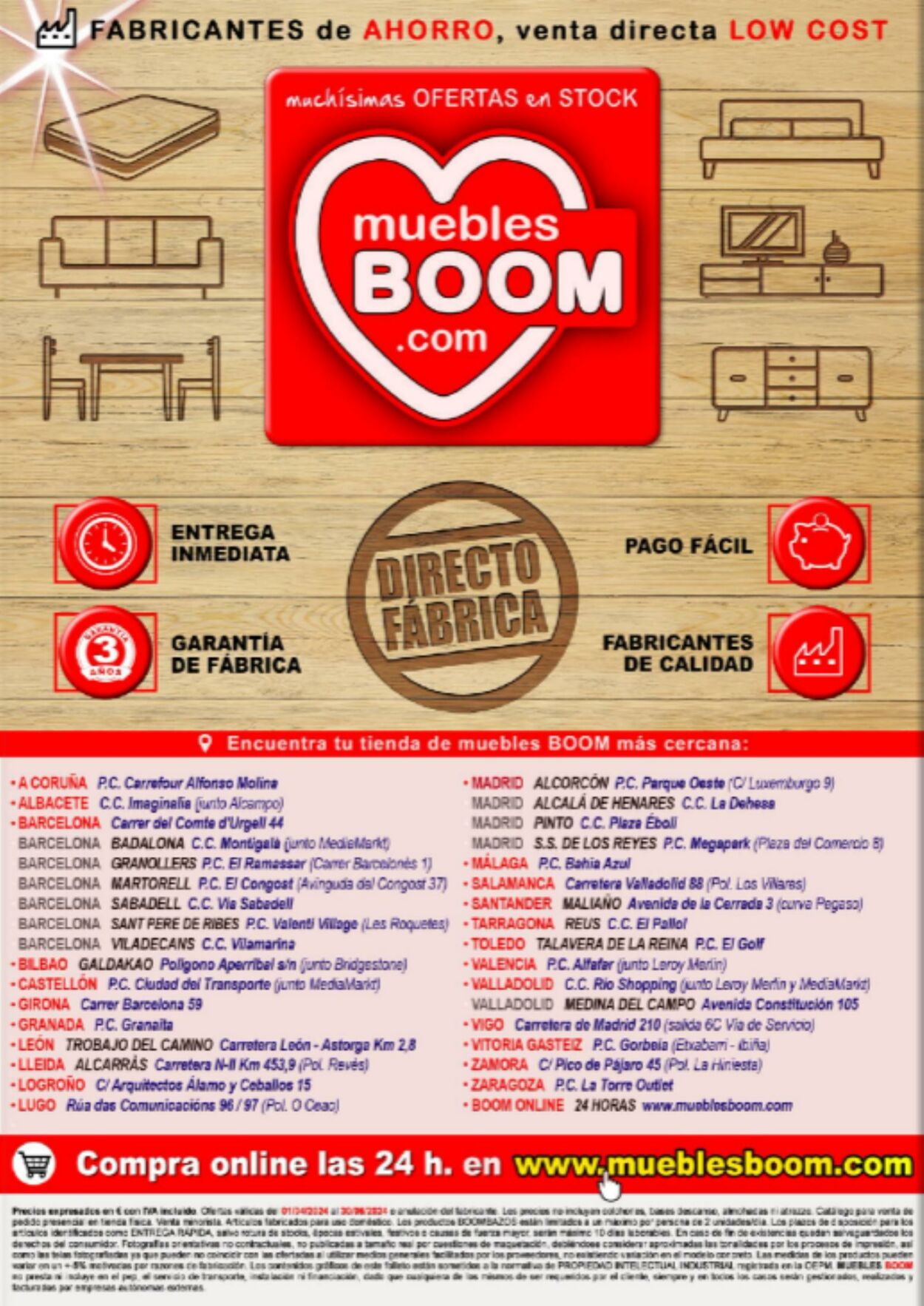 Folleto Muebles boom 01.08.2024 - 31.08.2024