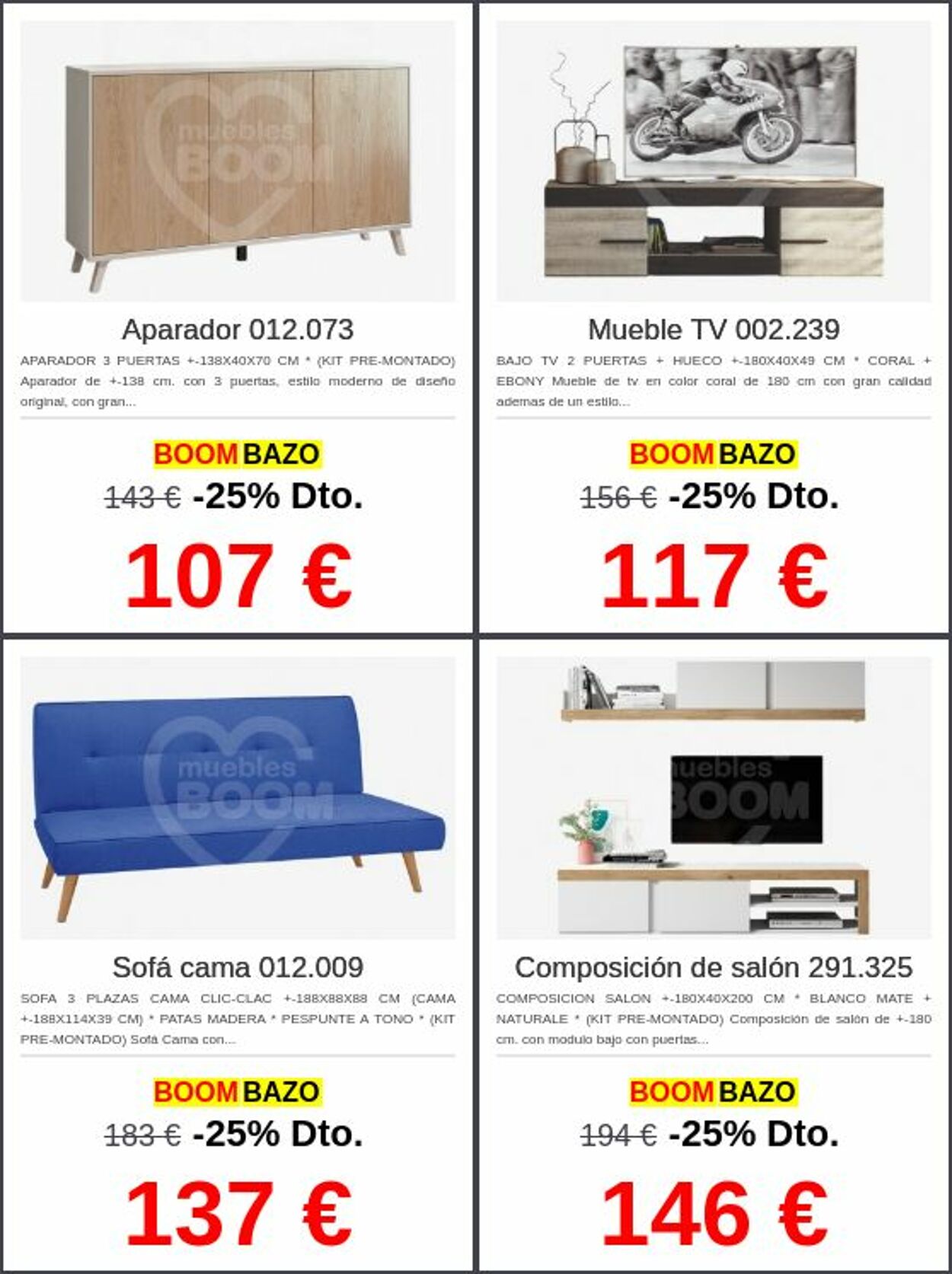 Folleto Muebles boom 08.09.2025 - 17.09.2025