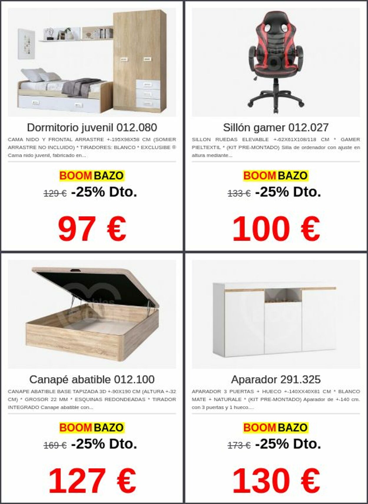Folleto Muebles boom 30.06.2025 - 09.07.2025