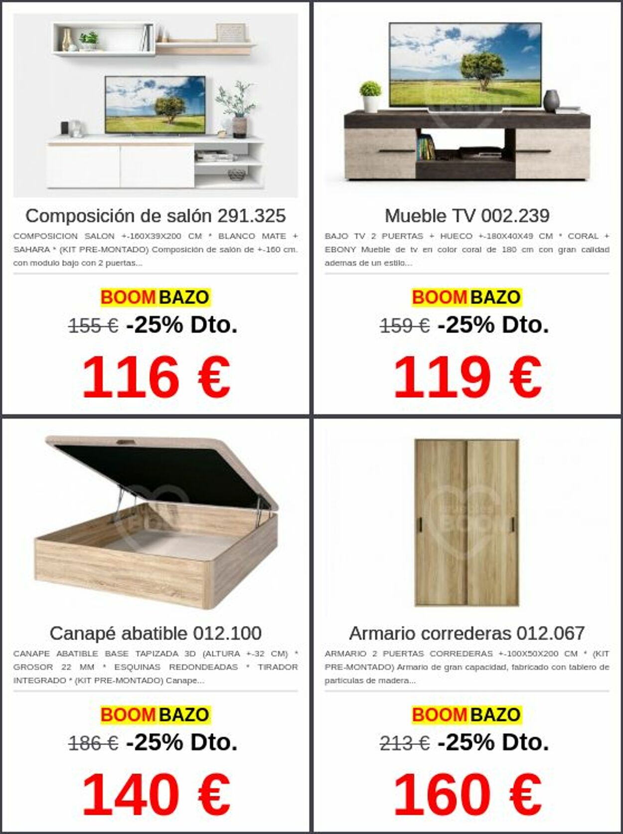 Folleto Muebles boom 23.03.2026 - 01.04.2026