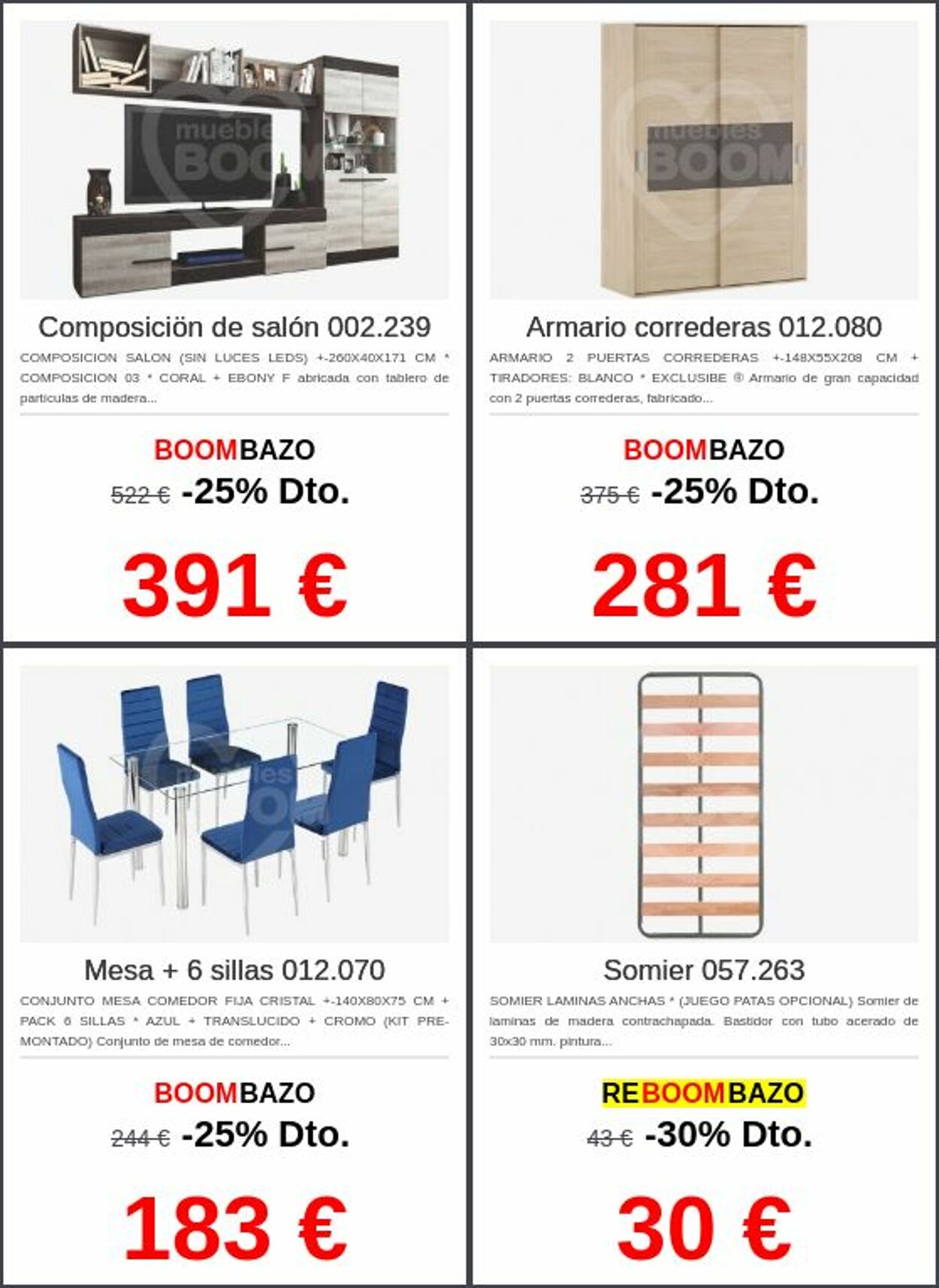 Folleto Muebles boom 26.05.2025 - 04.06.2025