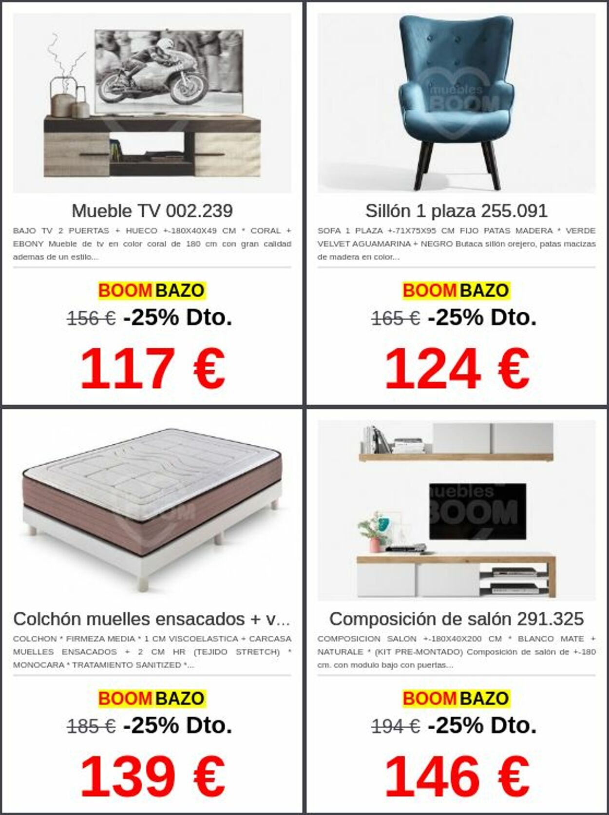 Folleto Muebles boom 15.12.2025 - 24.12.2025