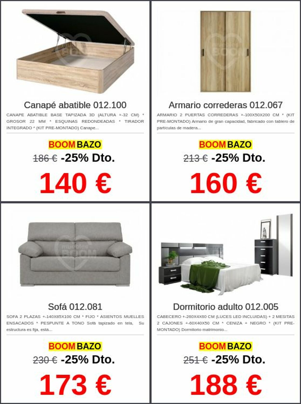 Folleto Muebles boom 16.03.2026 - 25.03.2026