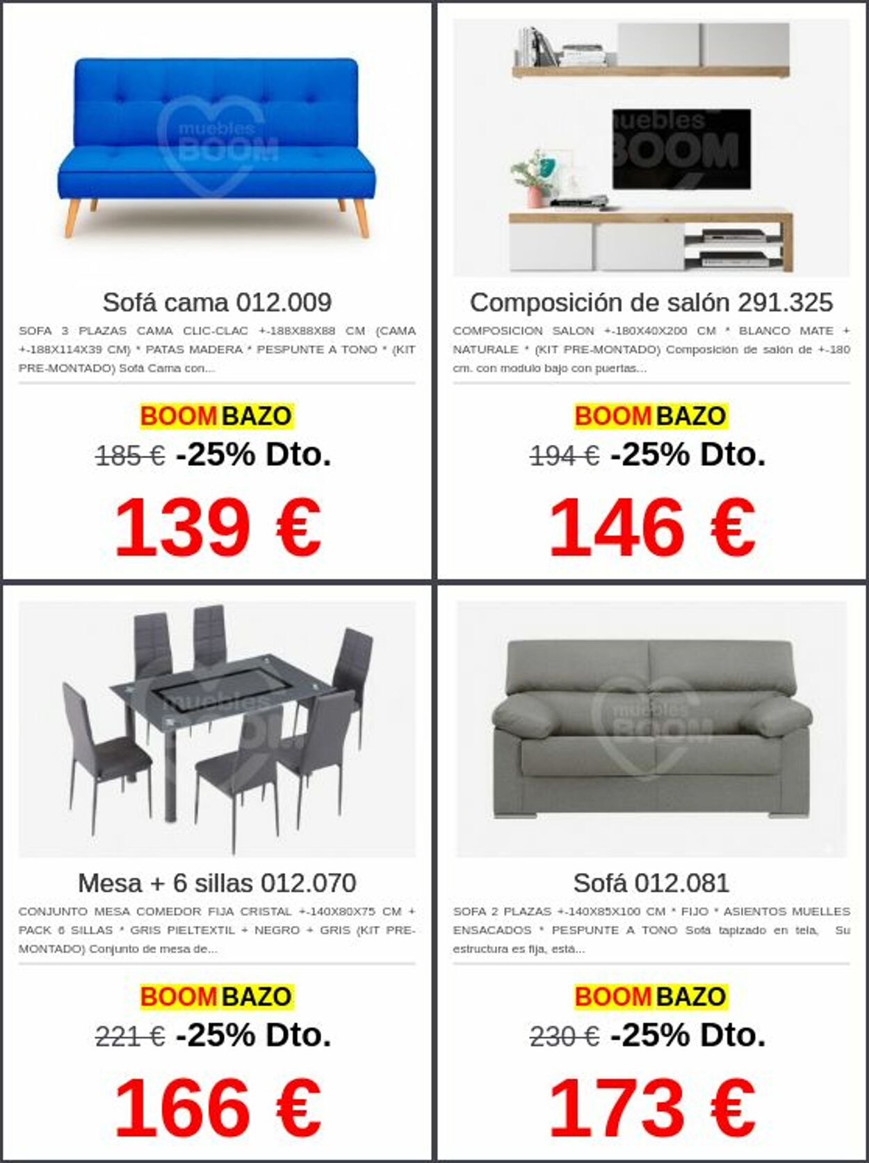 Folleto Muebles boom 05.01.2026 - 14.01.2026