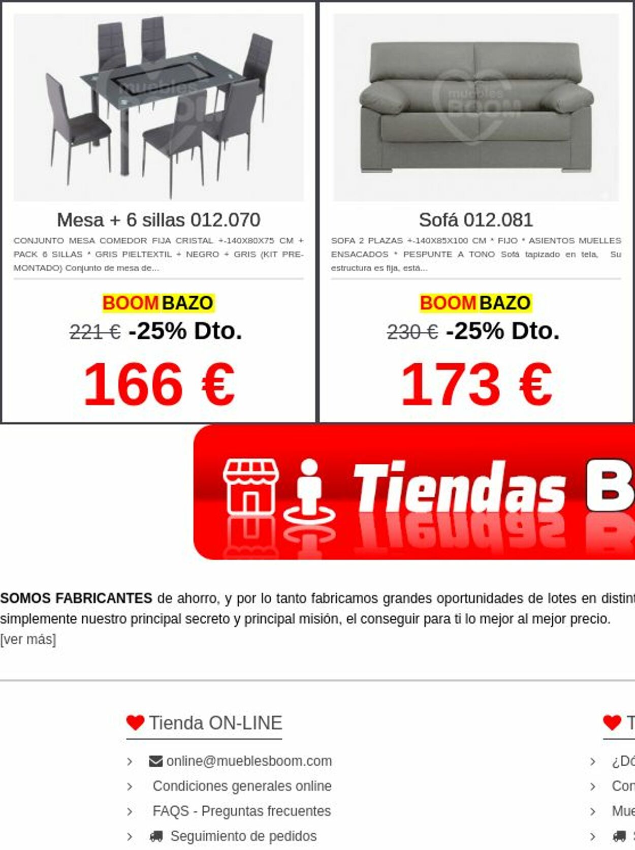 Folleto Muebles boom 05.01.2026 - 14.01.2026