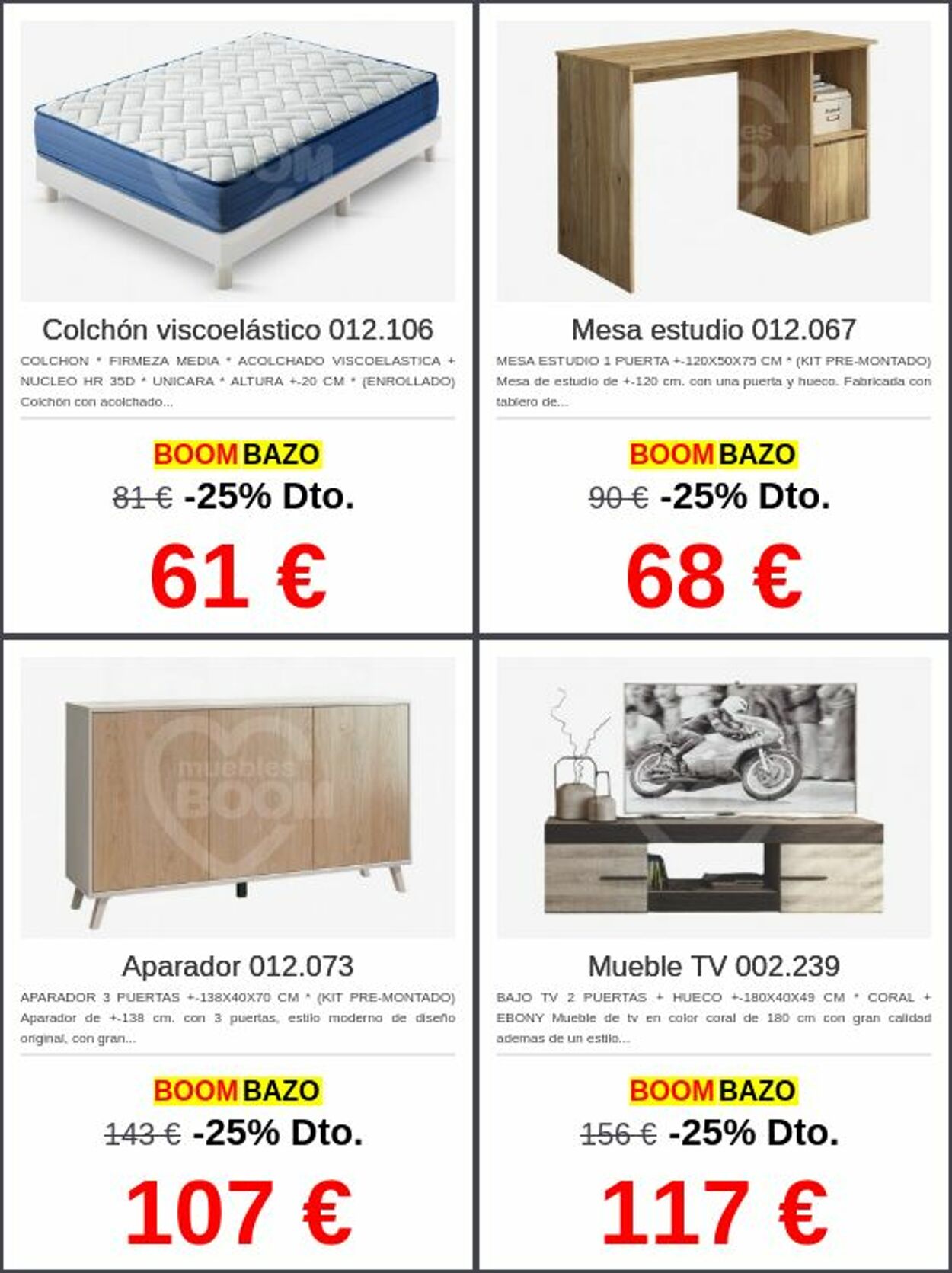 Folleto Muebles boom 15.09.2025 - 24.09.2025