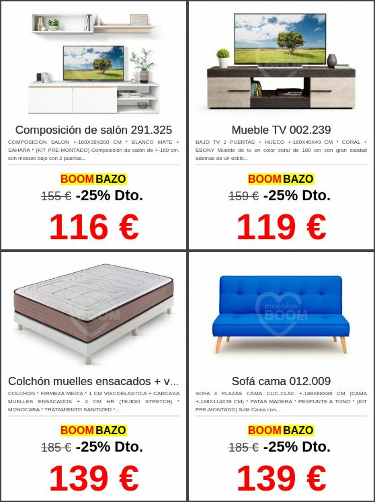 Folleto Muebles boom 02.03.2026 - 11.03.2026
