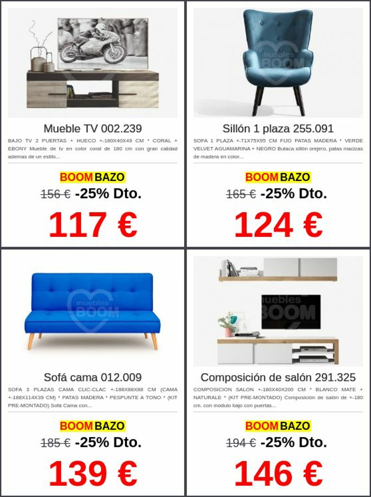 Folleto Muebles boom 22.12.2025 - 31.12.2025