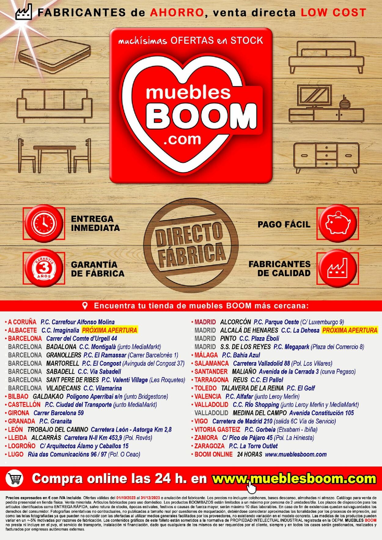 Folleto Muebles boom 01.09.2023 - 30.11.2023