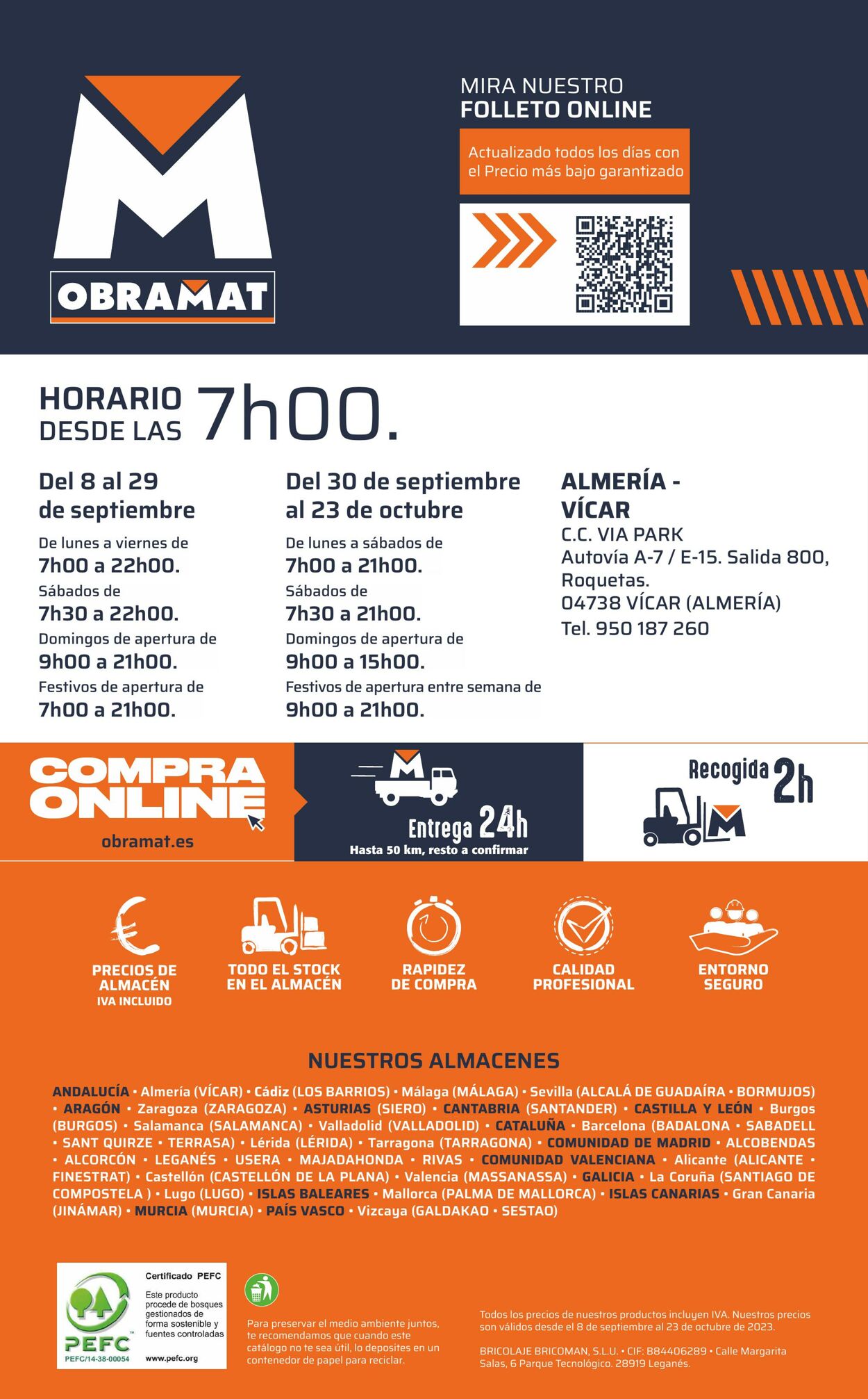 Folleto Obramat - Bricomart 19.09.2023 - 30.09.2023