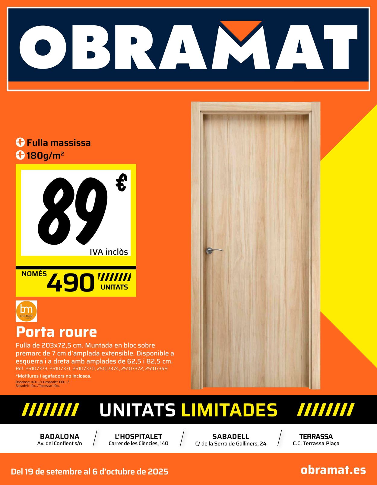 Folleto Obramat - Bricomart 19.09.2025 - 06.10.2025
